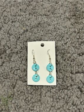 Button earrings